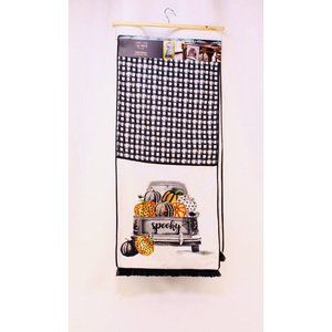 Table Runner Halloween Fall Autumn Truck Cynthia Rowley CURIOUS 16” x 72" Check